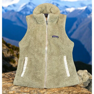 Patagonia Los Gatos Vest Womens Sz S Deep Pile Full Zip Outdoor Granola Gorpcore